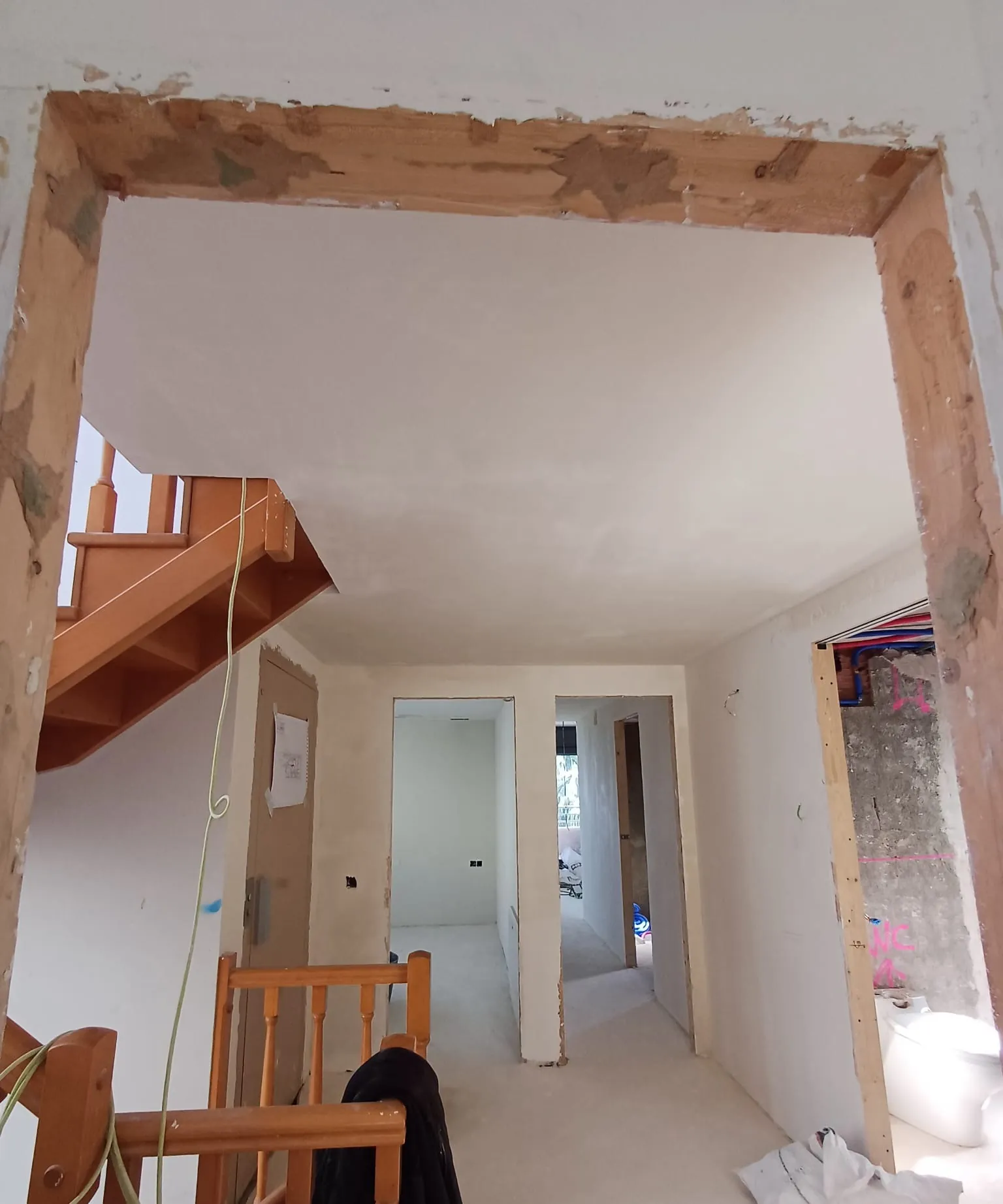 Obertura estructural en obra